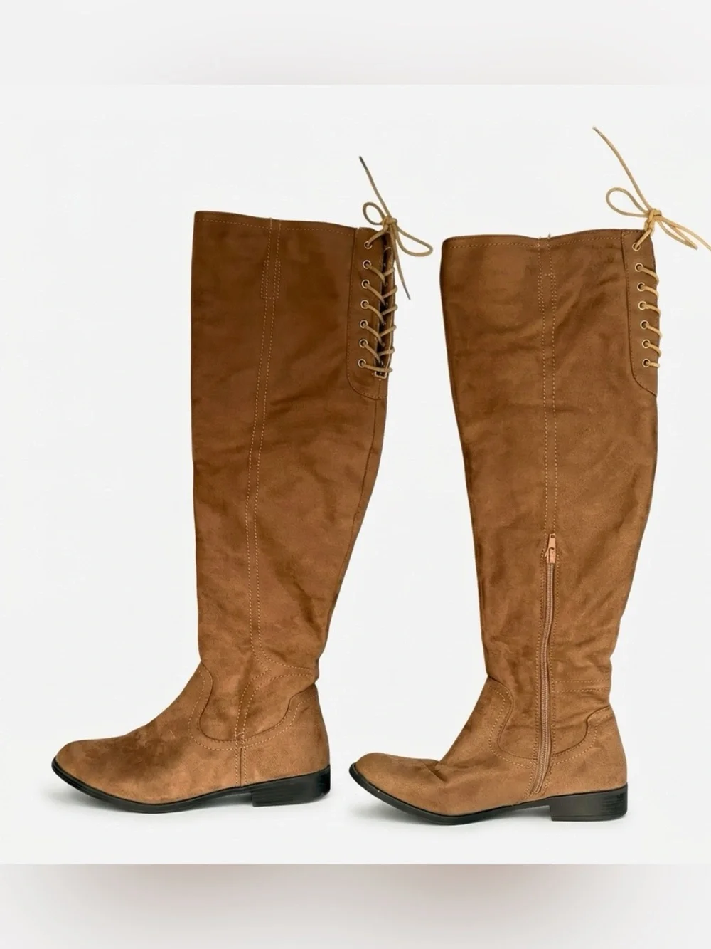Over-the-Knee Suede Boots in Brown — Stylish Women’s Knee-High Boot